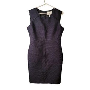 AG Phillips Size 12 Beverly Dress Navy Blue Sheath Sleeveless